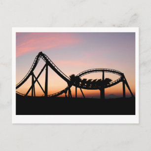 Carte Postale Coucher de soleil à Six Flags Magic Mountain