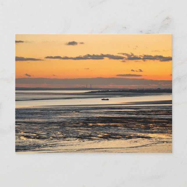 Carte Postale Coucher de soleil à Southend (Devant)