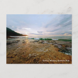 Carte Postale Coucher de soleil à Suso Beach Père Noël Maria, Il