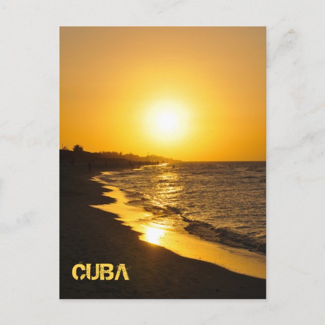 Carte Postale Coucher de soleil à Varadero, Cuba (Devant)