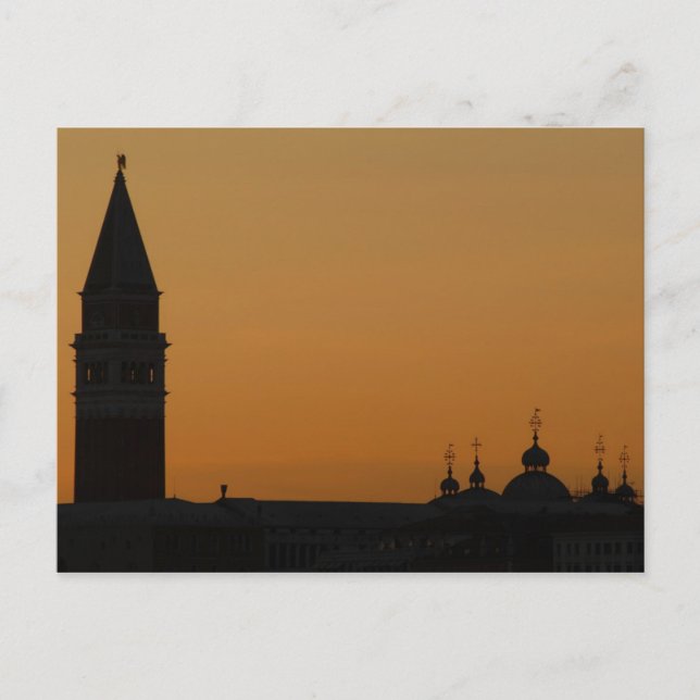 Carte Postale Coucher de soleil à Venise (Devant)