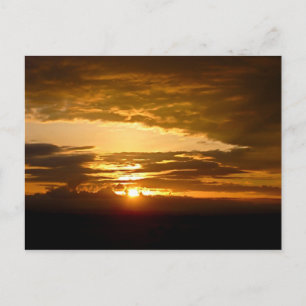 Carte Postale Coucher de soleil africain