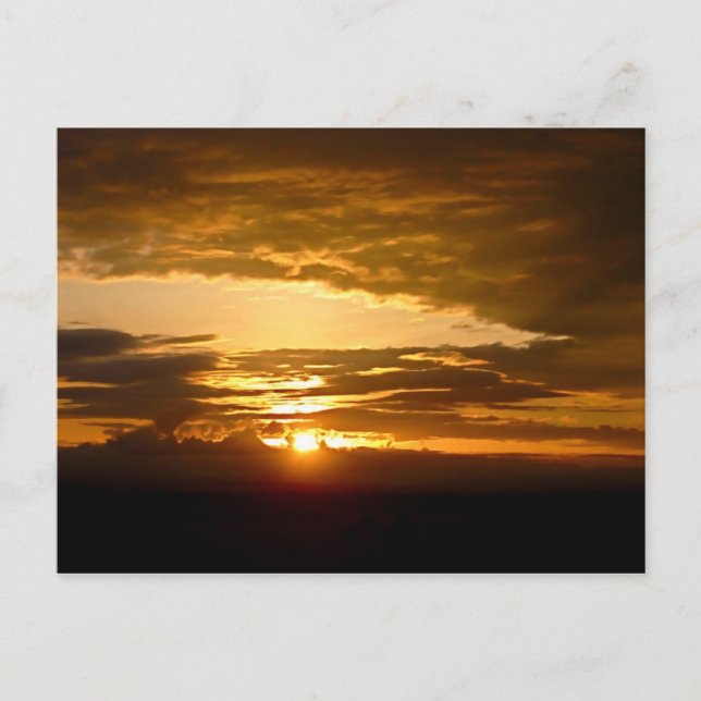 Carte Postale Coucher de soleil africain (Devant)