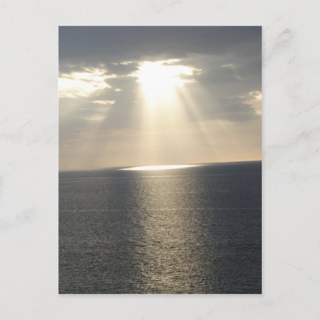 Carte Postale Coucher de soleil après la tempête (Devant)