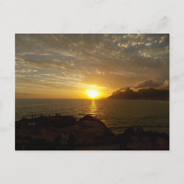 Carte Postale Coucher de soleil au Brésil (Devant)