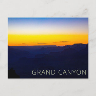 Carte Postale Coucher de soleil au Grand Canyon National Park