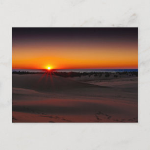 Carte Postale Coucher de soleil au parc Silver Lake State Park,