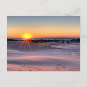 Carte Postale Coucher de soleil au parc Silver Lake State Park,