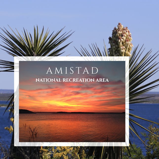 Carte Postale Coucher de soleil au réservoir Amistad, Amistad NR (Créateur téléchargé)