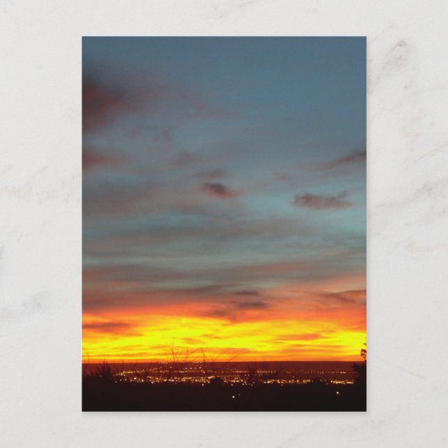 Carte Postale Coucher de soleil d'Albuquerque (Devant)