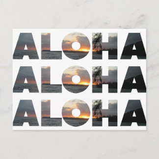 Carte Postale Coucher de soleil d'Aloha