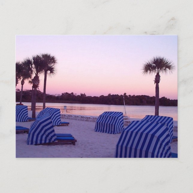 Carte Postale Coucher de soleil dans la Cabana (Devant)