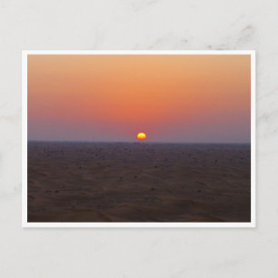 Carte Postale coucher de soleil d'arabie