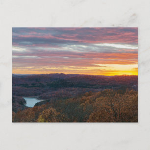 Carte postale Coucher de soleil d'automne