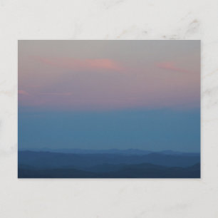 Carte Postale Coucher de soleil d'automne dans les montagnes Blu