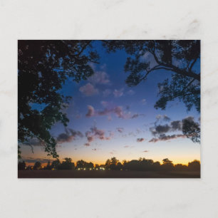 Carte Postale Coucher de soleil d'automne, Mont Vernon, Ohio