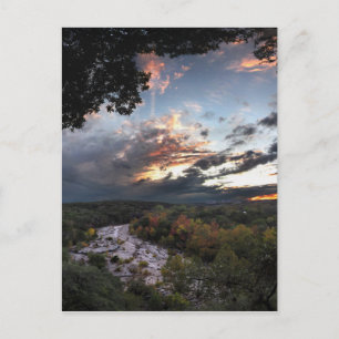 Carte Postale Coucher de soleil de Barton Creek - Austin, Texas