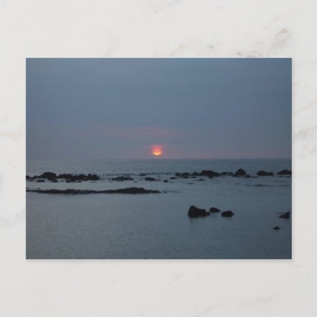 Carte Postale Coucher de soleil de Big Island (Devant)