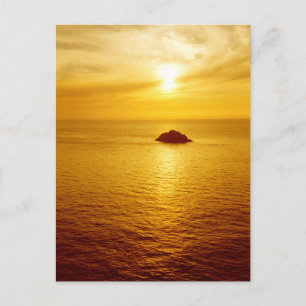 Carte Postale coucher de soleil de Cornwall