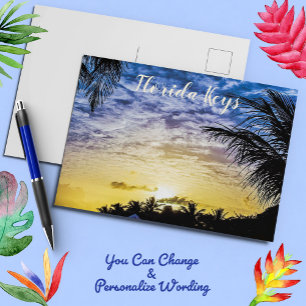 Carte Postale Coucher de soleil de Florida Keys