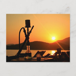 Carte Postale Coucher de soleil de Hookah