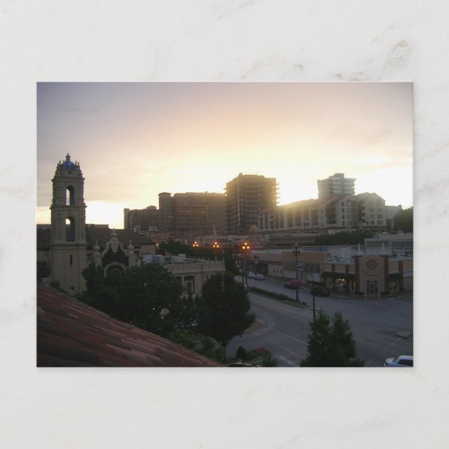 Carte Postale Coucher de soleil de Kansas City (Devant)