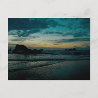 Carte Postale Coucher de soleil de la côte de l'Oregon 02