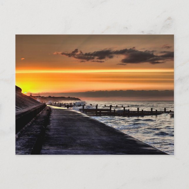 Carte Postale Coucher de soleil de la promenade de Walcott (Devant)
