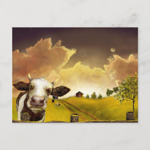 Carte Postale Coucher de soleil de la Saskatchewan