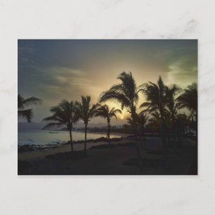 Carte Postale Coucher de soleil de Lanzerote