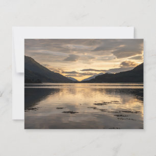 Carte Postale Coucher de soleil de loch