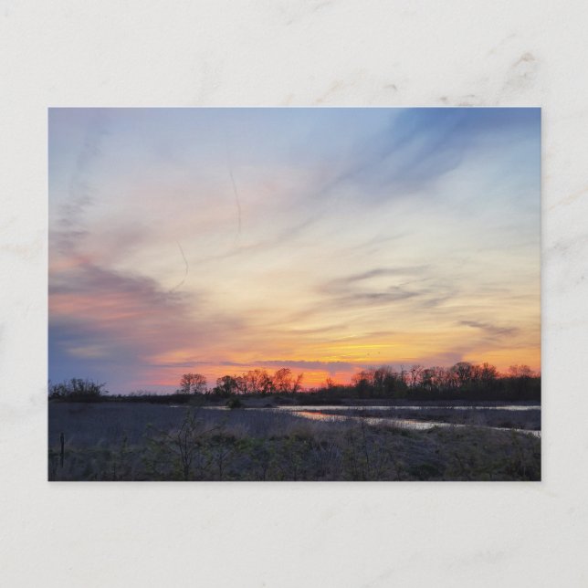 Carte Postale Coucher de soleil de l'Ohio (Devant)