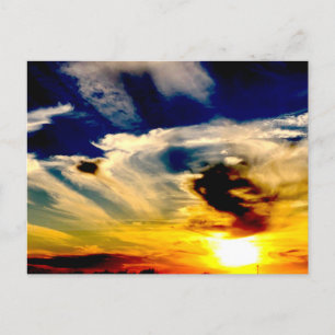 Carte Postale Coucher de soleil de l'Oklahoma