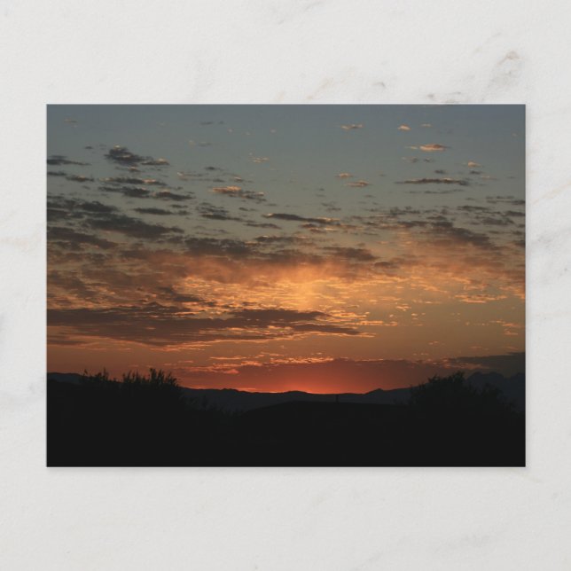 Carte Postale coucher de soleil de Mojave (Devant)