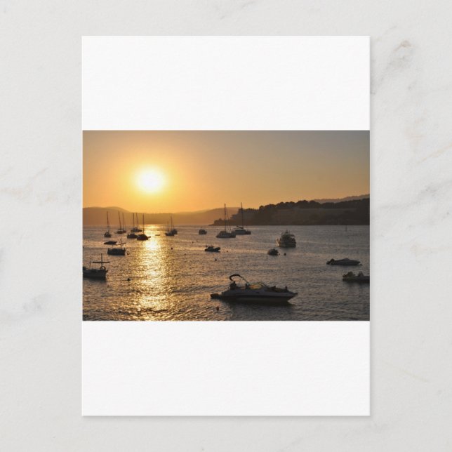 Carte Postale coucher de soleil de père Noël ponsa (Devant)