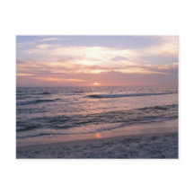 Coucher de soleil de Pink Beach