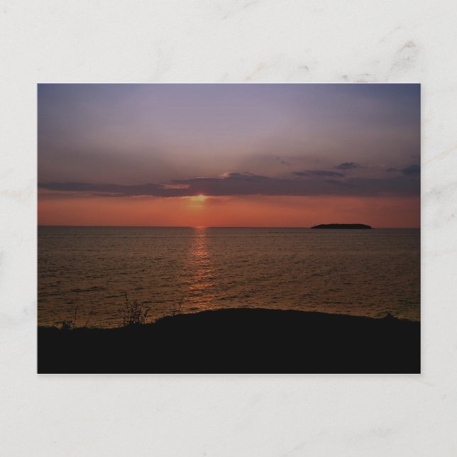 Carte Postale Coucher de soleil de Put In Bay (Devant)