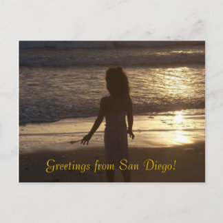 Carte Postale Coucher de soleil de San Diego