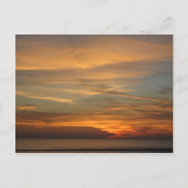 Carte Postale Coucher de soleil de San Diego (Devant)