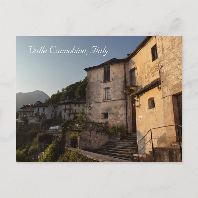 Carte Postale Coucher de soleil de Spoccia, Valle Cannobina, Ita (Devant)