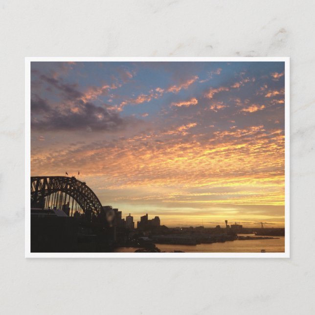 Carte Postale coucher de soleil de sydney (Devant)