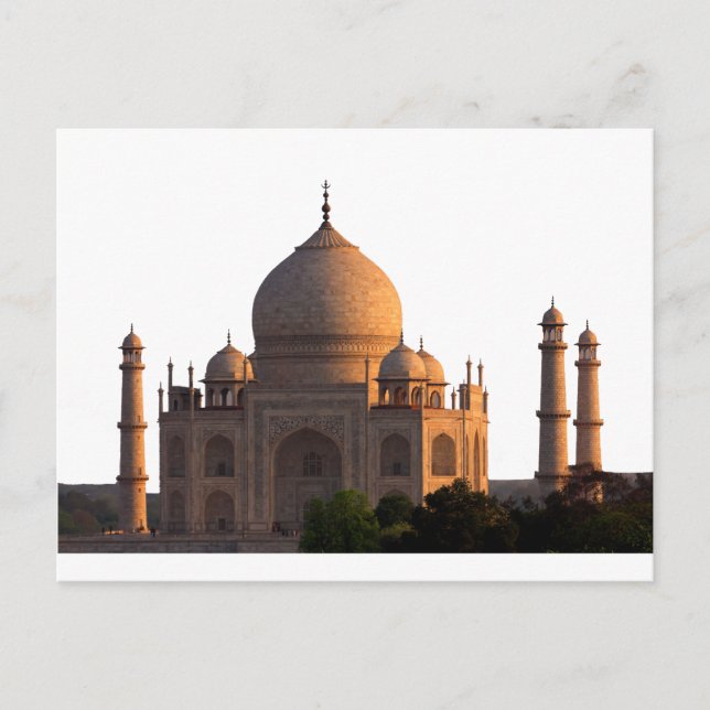Carte Postale Coucher de soleil de Taj Mahal (Devant)