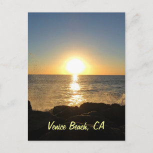 Carte Postale Coucher de soleil de Venice Beach