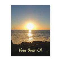 Coucher de soleil de Venice Beach