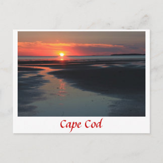 Carte Postale coucher de soleil de Wellfleet Bay, Cape Cod
