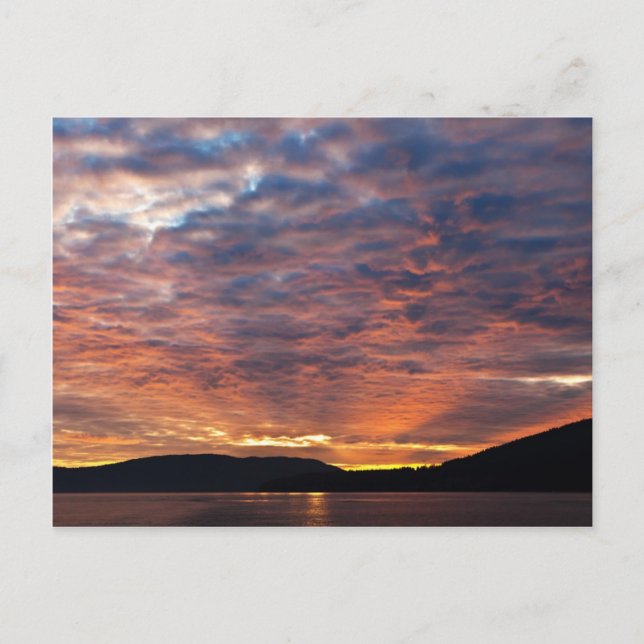 Carte Postale Coucher de soleil des îles de San Juans (Devant)