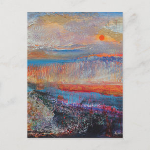 Carte Postale Coucher de soleil des marais 2013