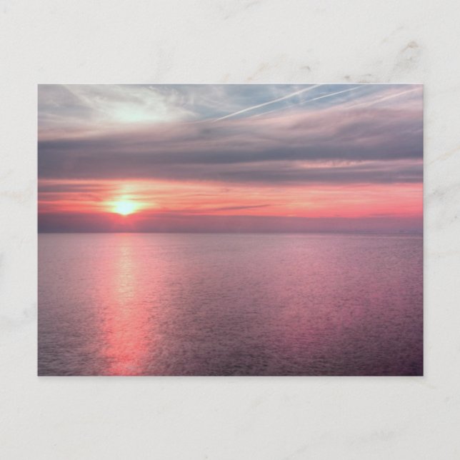 Carte Postale coucher de soleil d'été Norfolk (Devant)