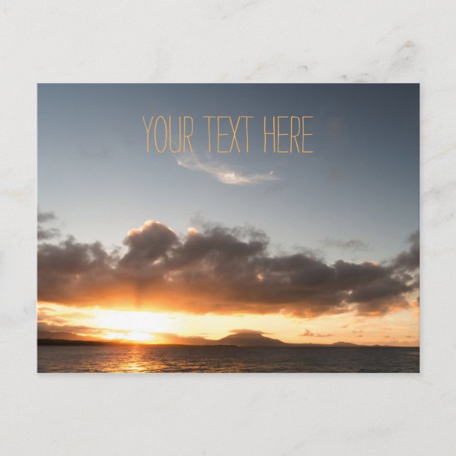 Carte Postale Coucher de soleil distant | République dominicaine (Devant)