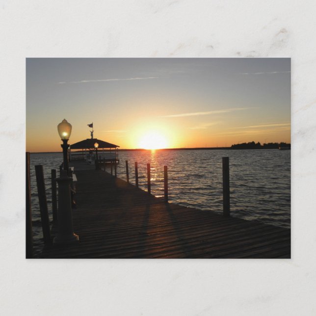 Carte Postale Coucher de soleil du gazebo OC (Devant)